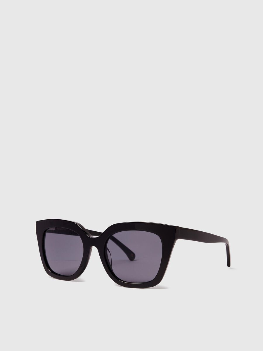 Selected CAT-EYE SONNENBRILLE, Black, highres - 16097348_Black_005.jpg