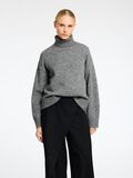 Selected WOLLGEMISCH ROLLKRAGEN PULLOVER, Medium Grey Melange, highres - 16097967_MediumGreyMelange_003.jpg