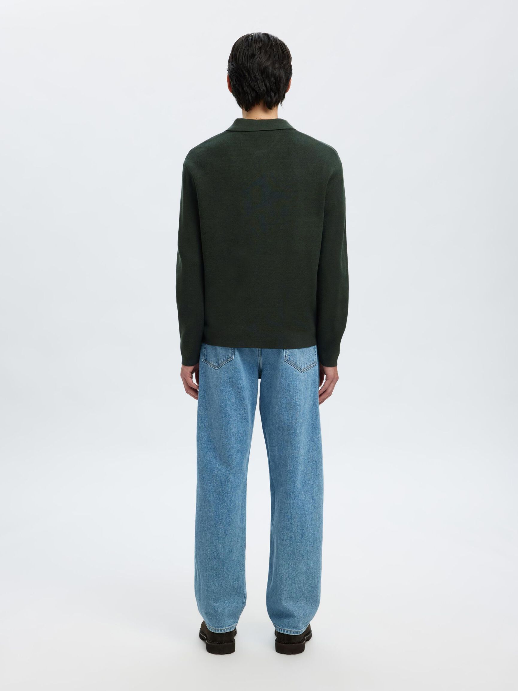 HALF-ZIP PULLOVER, Deep Forest, highres