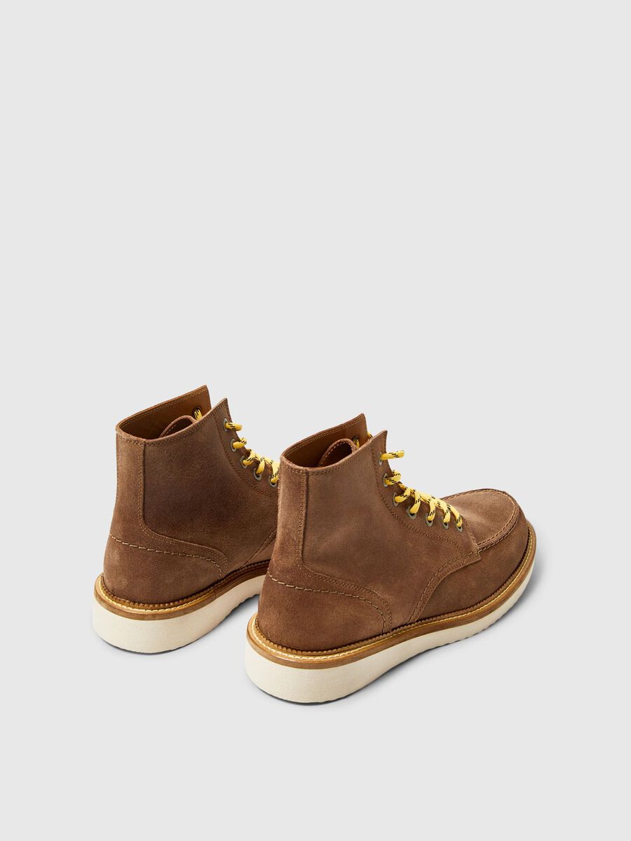 Product tile image - SUEDE MOC-TOE SHOES, Soft Silt | 16078799_SoftSilt