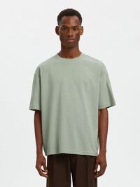 LOOSE FIT T-SHIRT, Aqua Gray, highres