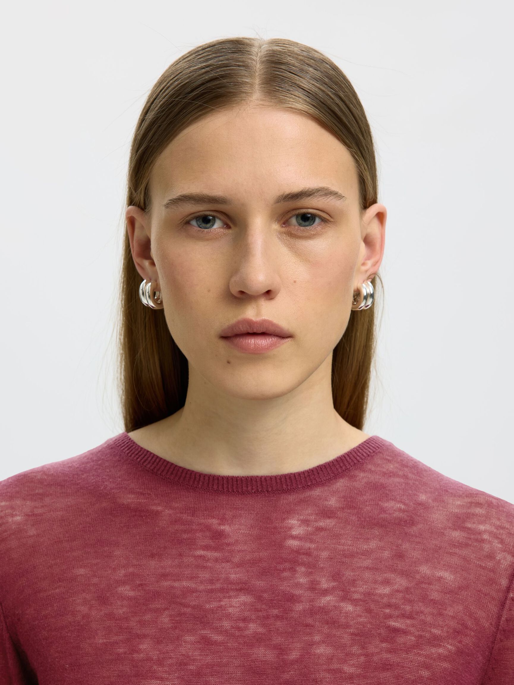 100% MERINO WOOL PULLOVER, Tawny Port, highres