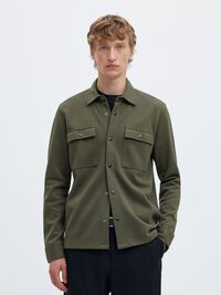 CLASSIC OVERSHIRT, Forest Night, highres