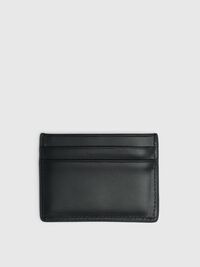 100% LEATHER CARD HOLDER, Black, highres