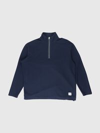 HIGH NECK ZIP SWEATSHIRT, Sky Captain, highres
