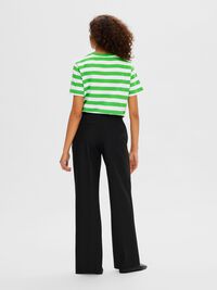 STRIPED BOXY FIT T-SHIRT, Classic Green, highres