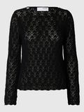 Selected LONG SLEEVED KNITTED TOP, Black, highres - 16097232_Black_001.jpg