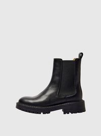LEER CHELSEA BOOTS, Black, highres