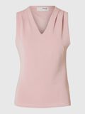 Selected SLEEVELESS V-NECK TOP, Bleached Mauve, highres - 16096372_BleachedMauve_001.jpg