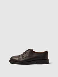 LEDER DERBY-SCHUHE, Demitasse, highres