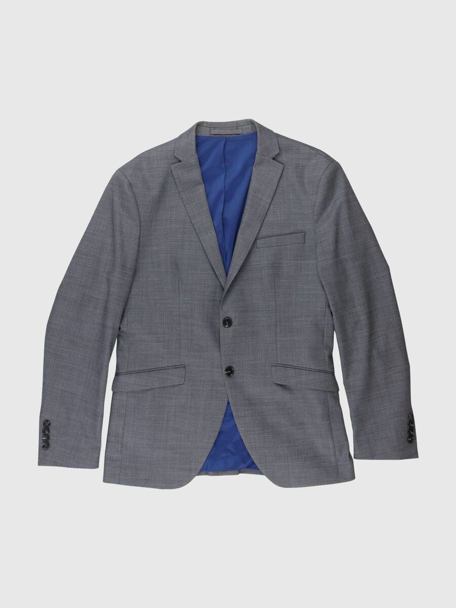 Selected SLIM FIT BLAZER, Grey, highres - 80000315_Grey_001.jpg