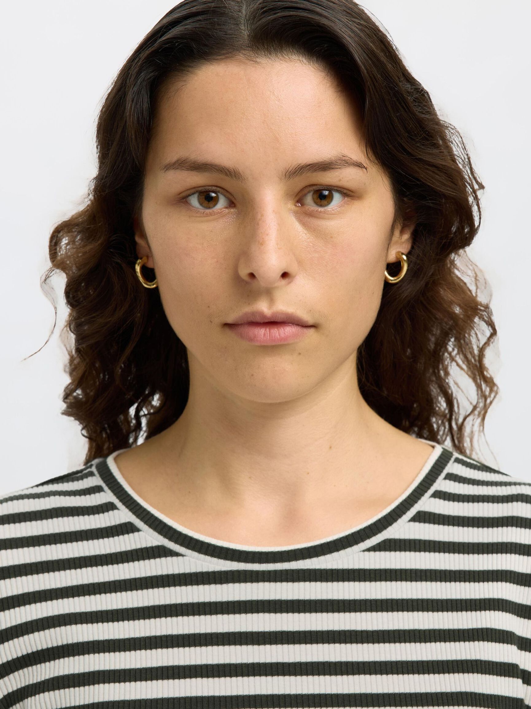 STRIPED LONG-SLEEVED T-SHIRT, Deep Depths, highres