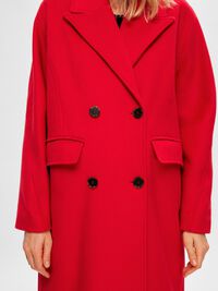 DOUBLE-BREASTED WOOL BLEND COAT, Ski Patrol, highres