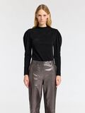 Selected DRAPED LONG SLEEVED TOP, Black, highres - 16097308_Black_003.jpg