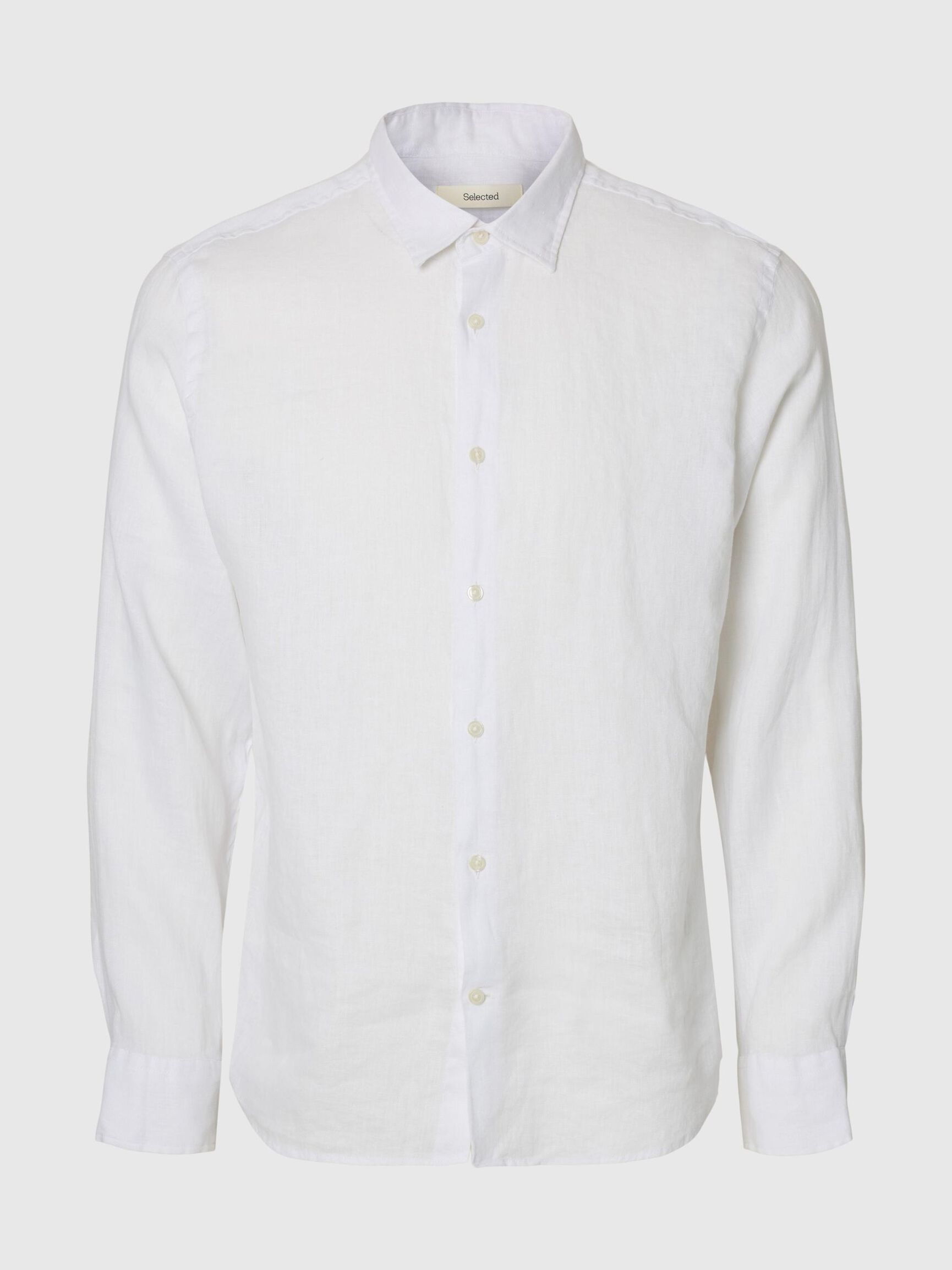 100% LINNETYG SKJORTA, White, highres