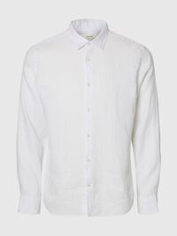 100% LINNETYG SKJORTA, White, highres