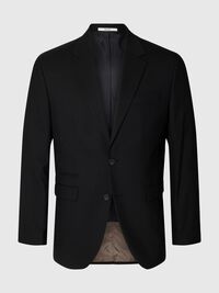 REGULAR FIT  BLAZER, Black, highres