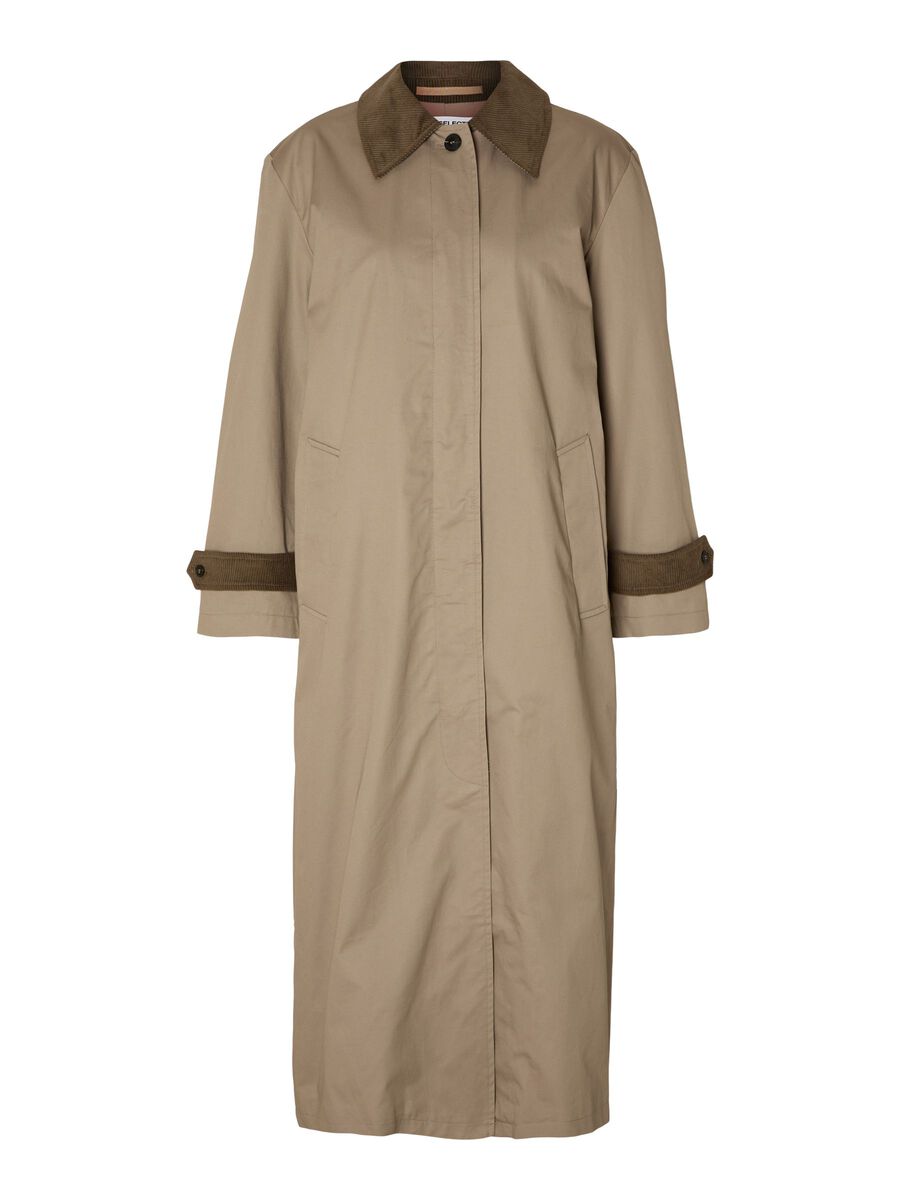 Selected LANGER TRENCHCOAT, Greige, highres - 16092222_Greige_001.jpg