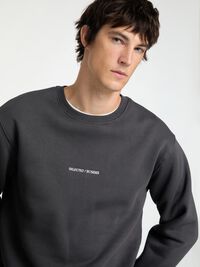 BESTICKTE SWEATSHIRT, Asphalt, highres