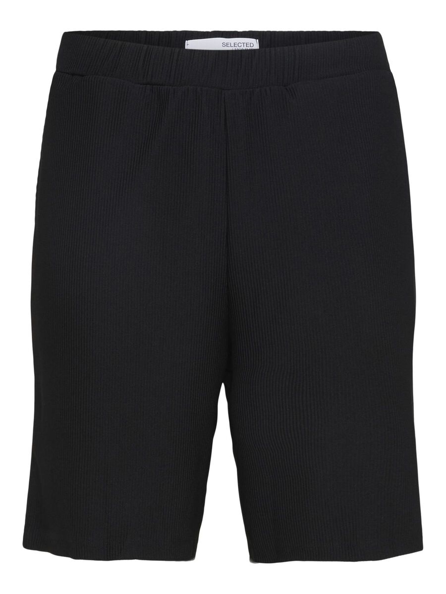 Selected CÔTELÉ SHORT, Black, highres - 16090773_Black_001.jpg