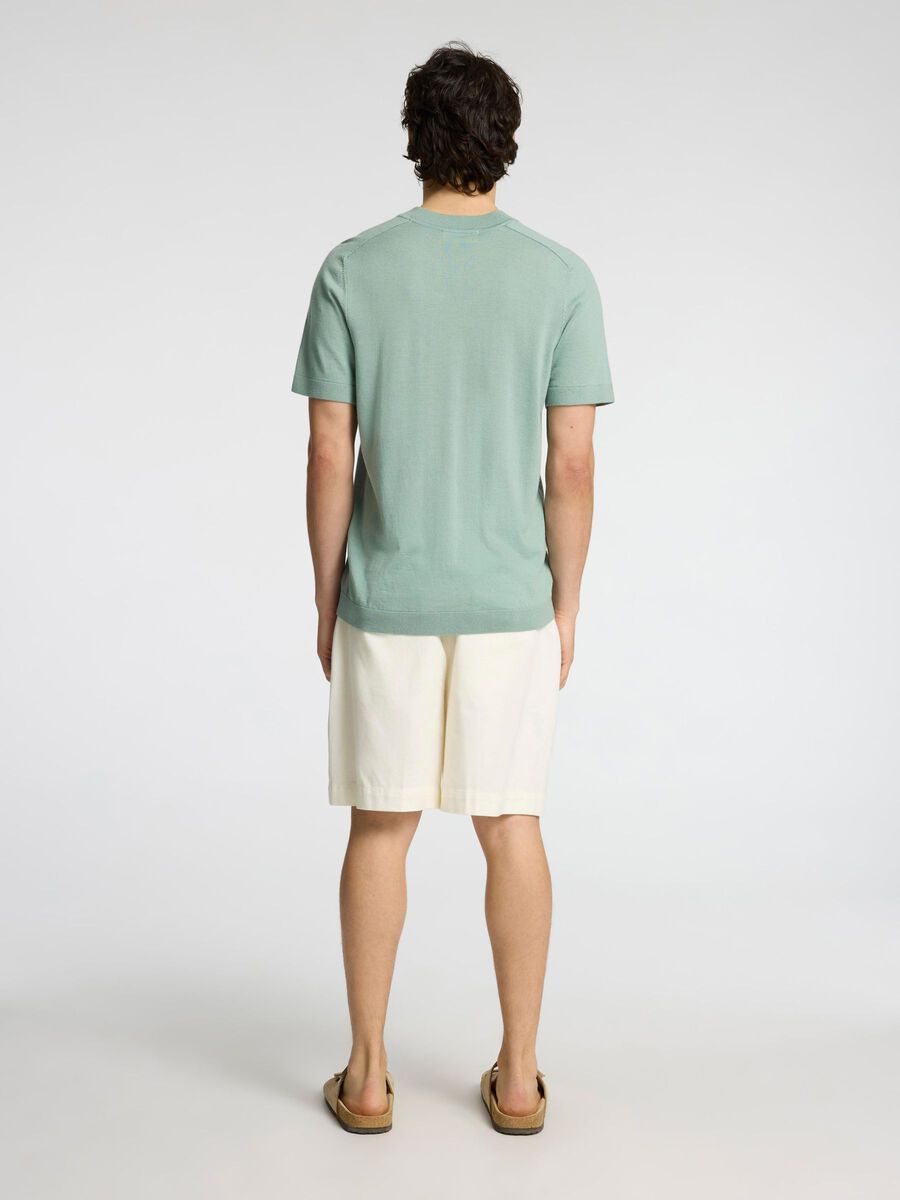 Selected 100% MERINO WOOL T-SHIRT, Iceberg Green, highres - 16096370_IcebergGreen_004.jpg