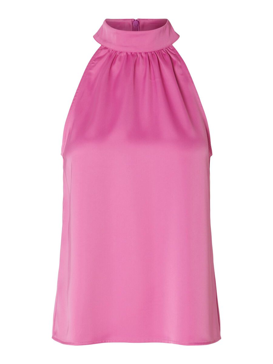 Selected SATIN NECKHOLDER-TOP, Phlox Pink, highres - 16092224_PhloxPink_001.jpg