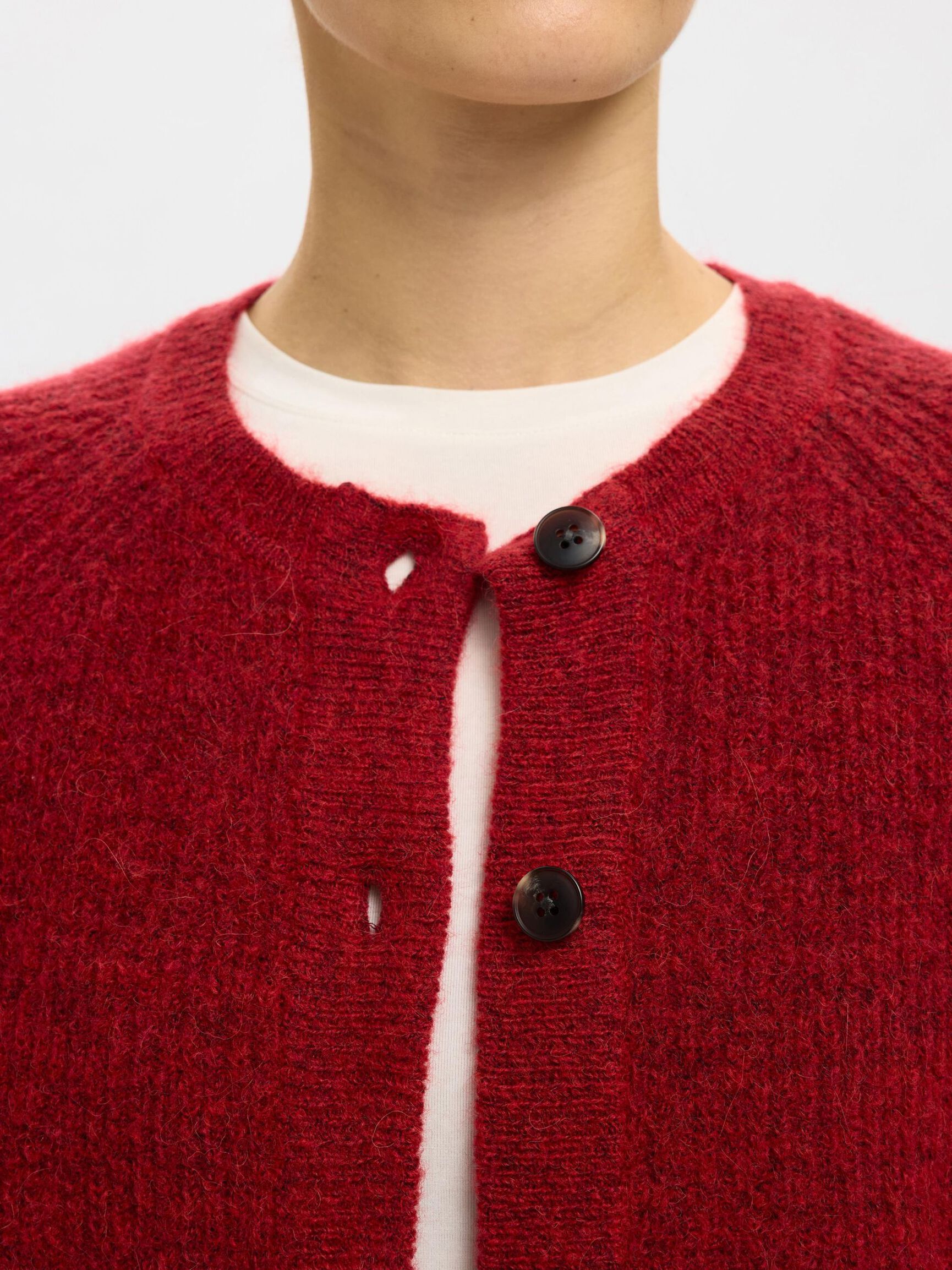 LANGÄRMELIGER STRICKJACKE, Equestrian Red, highres