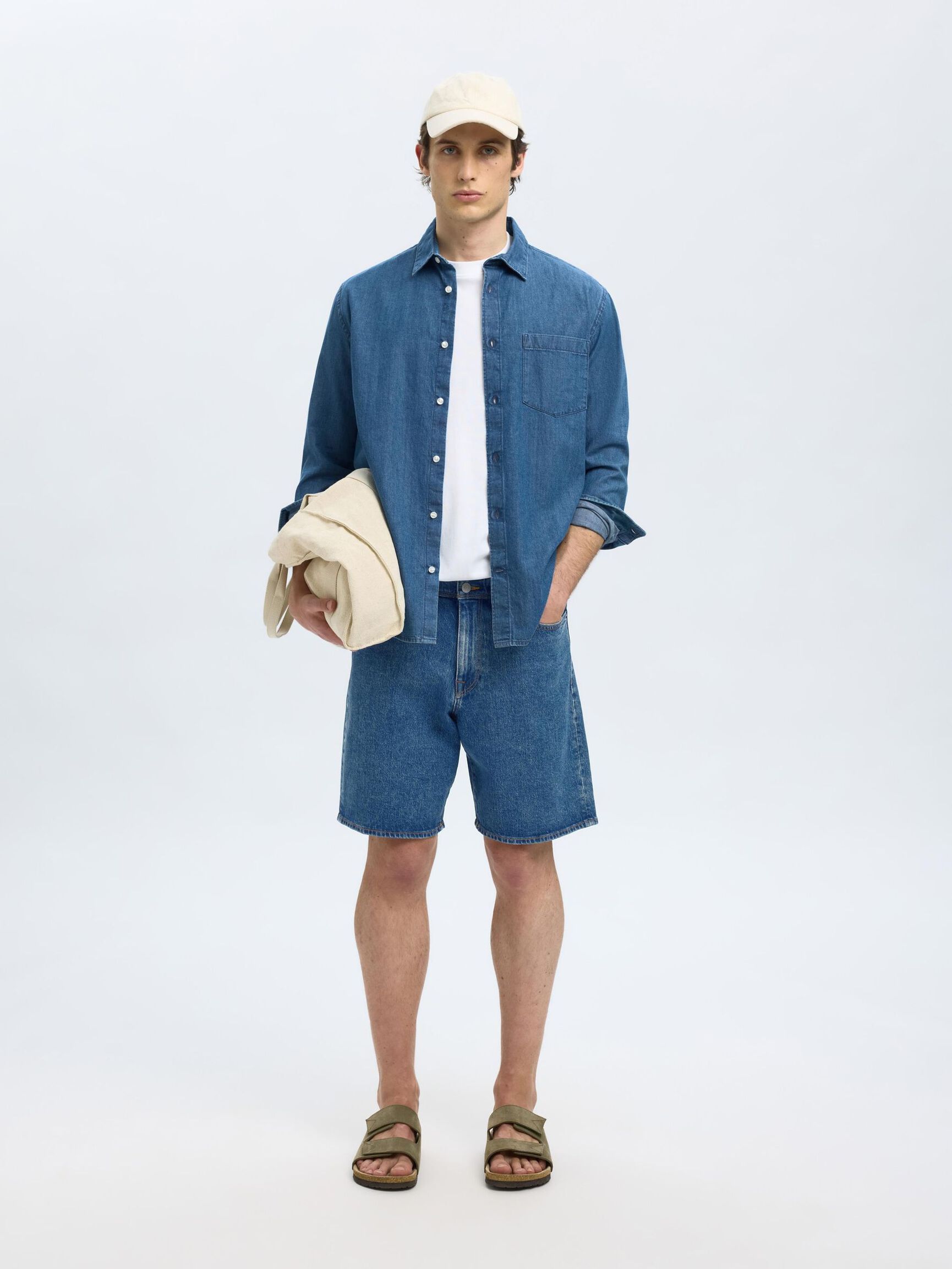 FARKKUSHORTSIT, Medium Blue Denim, highres