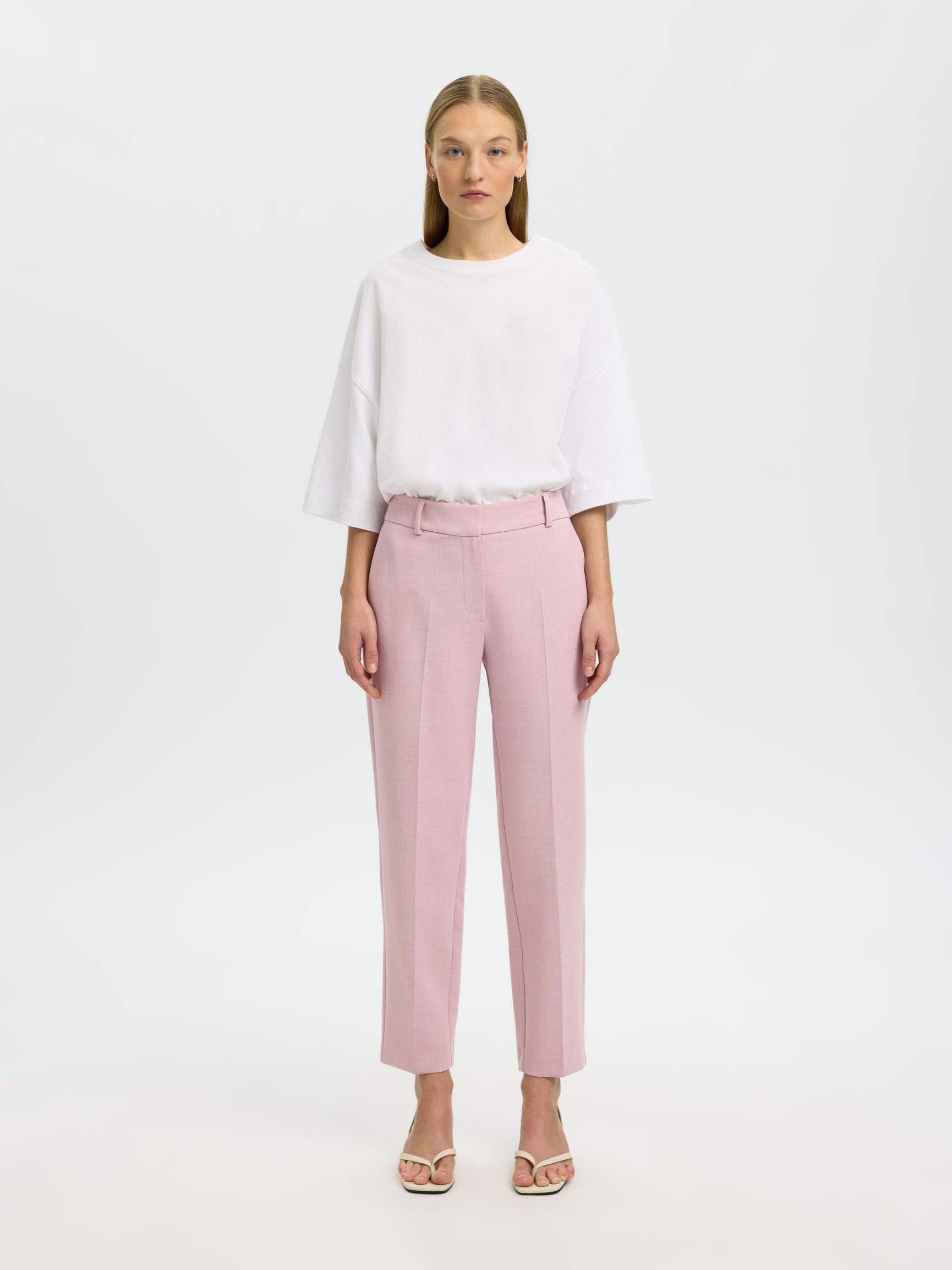LARGO CROPPED PANTALONES, Bleached Mauve, highres