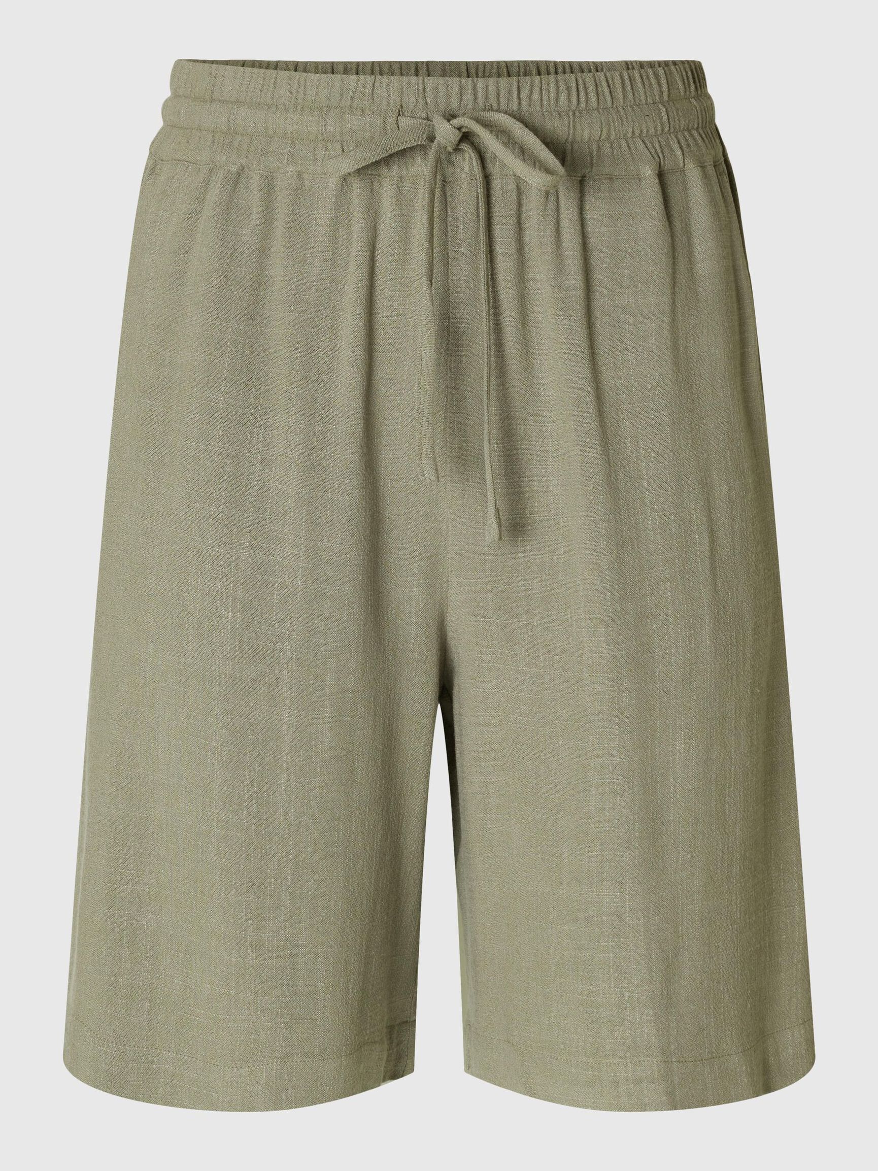 VISCOSE BLEND SHORTS, Vetiver, highres