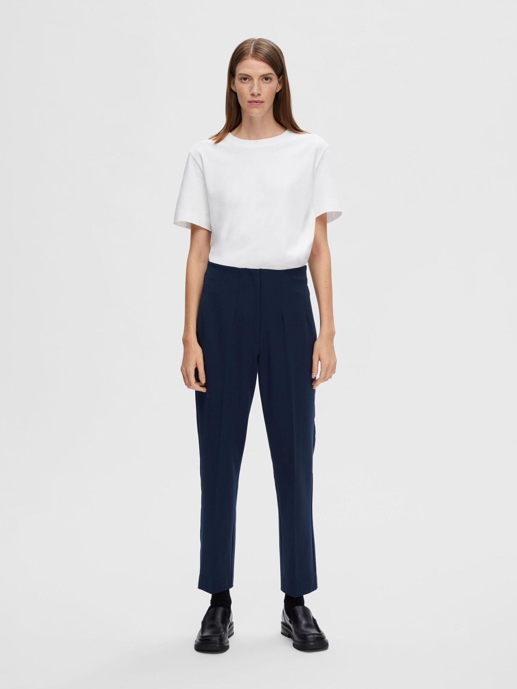 TAILORED TAPERED TROUSERS, Dark Sapphire, highres
