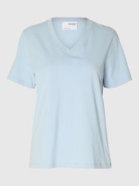 CLASSIC V-NECK T-SHIRT, Cashmere Blue, highres