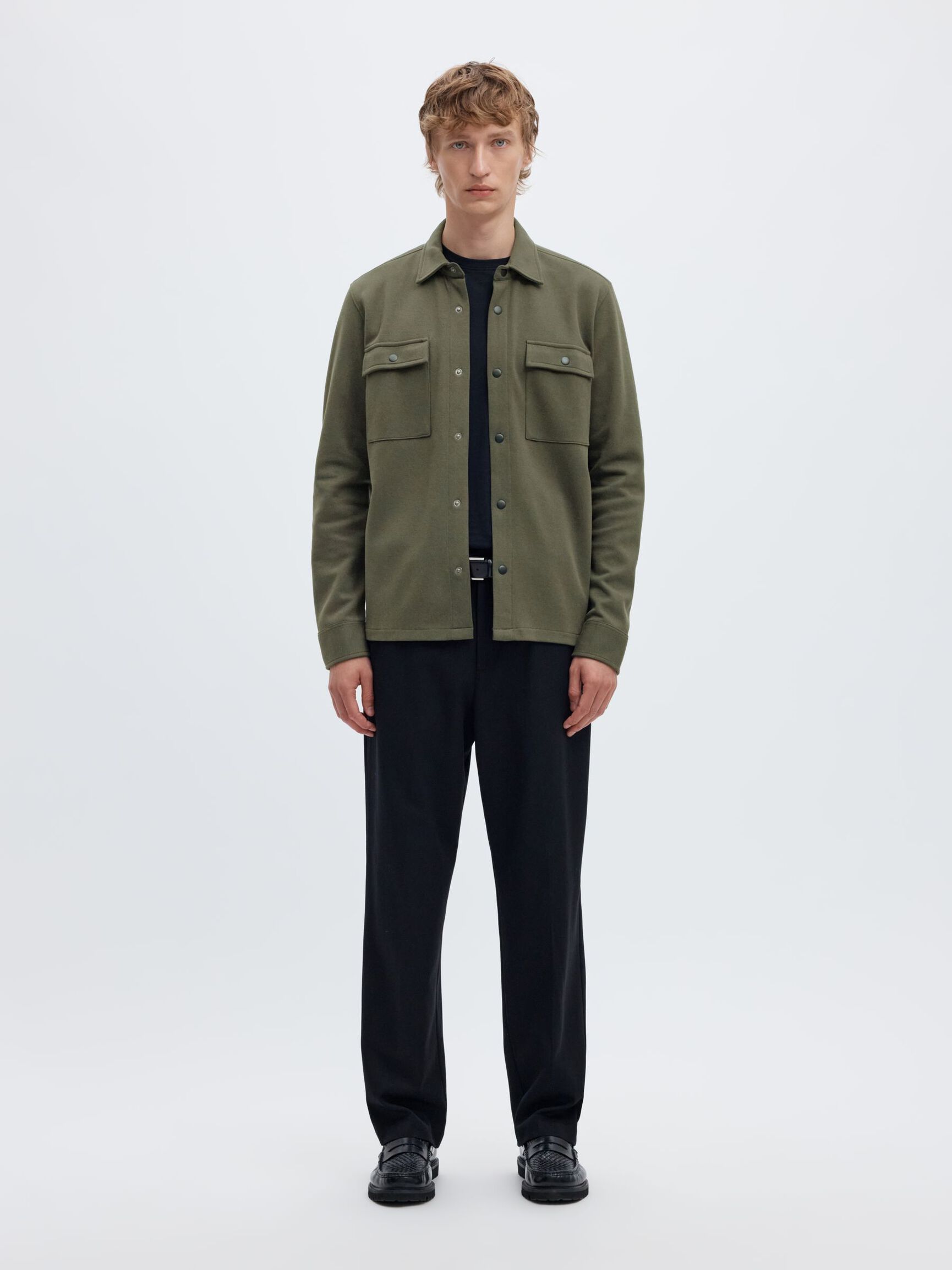 CLASSIC OVERSHIRT, Forest Night, highres