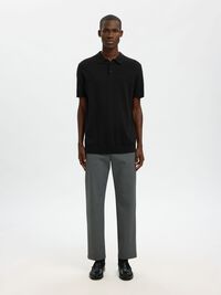 EN MAILLE POLO, Black, highres
