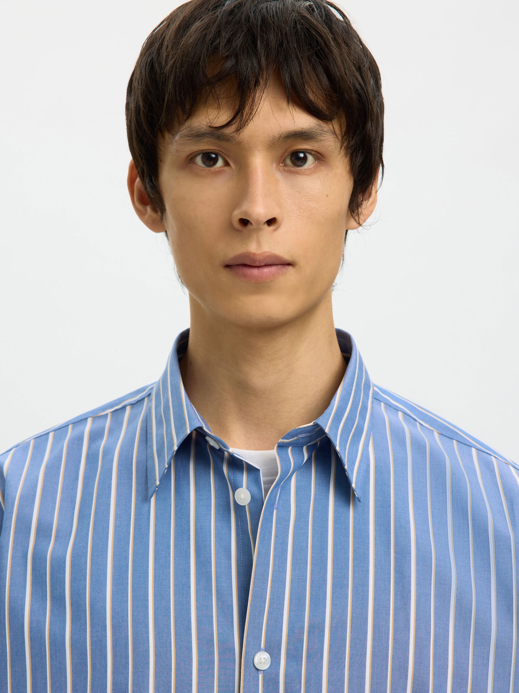 RELAXED FIT LANGARMHEMD, Medieval Blue, highres