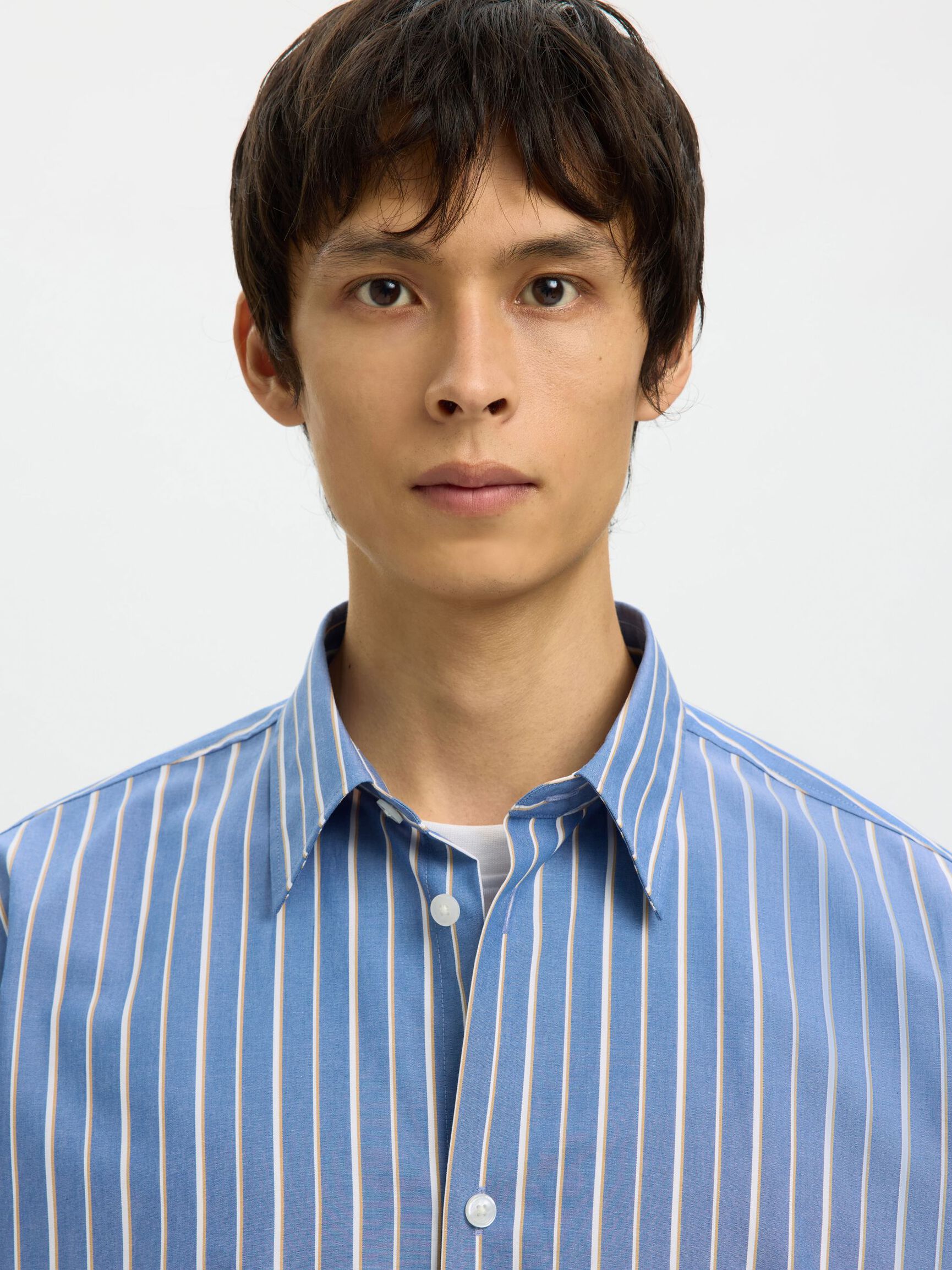 RELAXED FIT LANGARMHEMD, Medieval Blue, highres