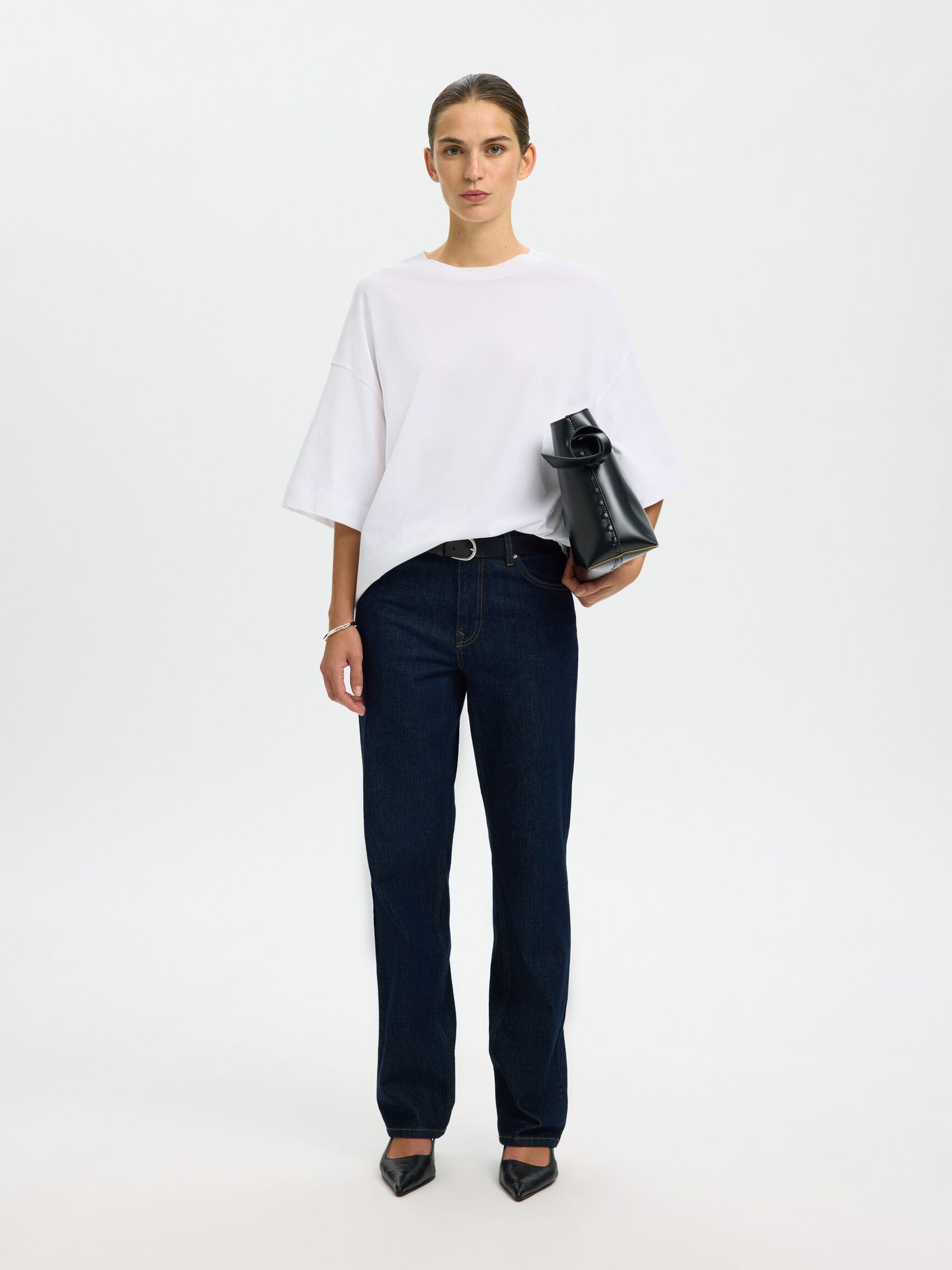 ESSENTIAL OVERSIZED T-SHIRT, Bright White, highres