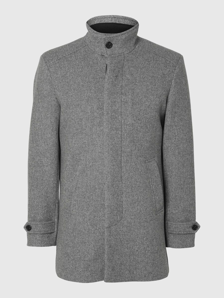 Selected WOLMIX LANGE JAS, Light Grey Melange, highres - 16094322_LightGreyMelange_001.jpg