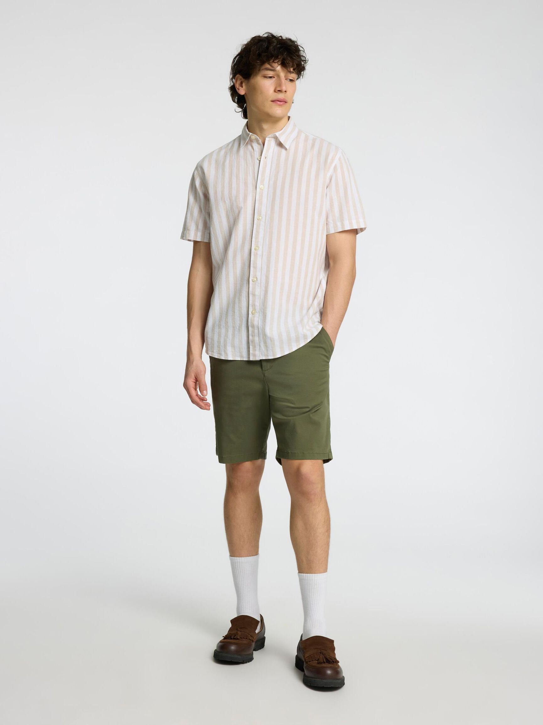 DISEÑO CLÁSICO CAMISA DE MANGA CORTA, Pure Cashmere, highres