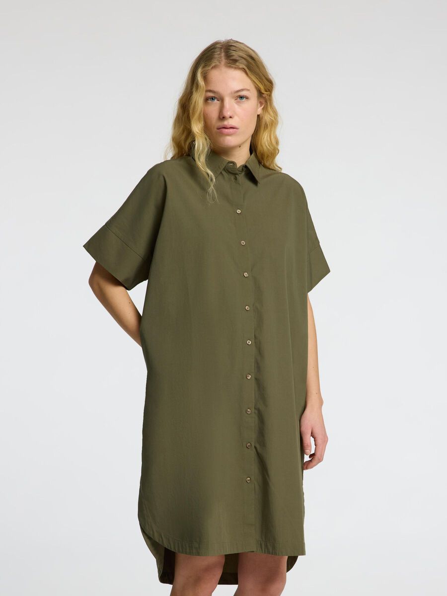 Selected COTTON SHIRT DRESS, Kalamata, highres - 16092160_Kalamata_003.jpg