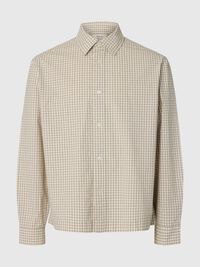 RELAXED FIT OVERSHIRT, Egret, highres