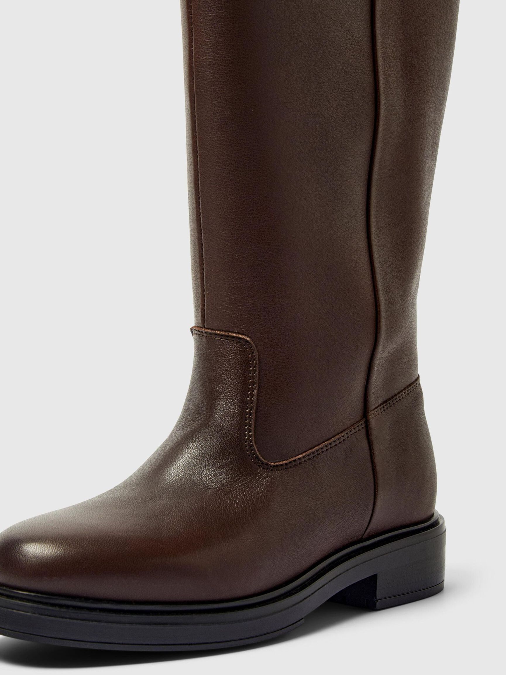 LÆDER KNÆHØJE STØVLER, Delicioso, highres