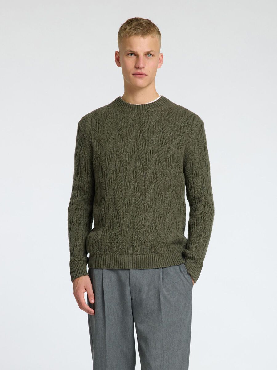 Selected WOLLGEMISCH ZOPFSTRICK STRICKPULLOVER, Kalamata, highres - 16086686_Kalamata_003.jpg