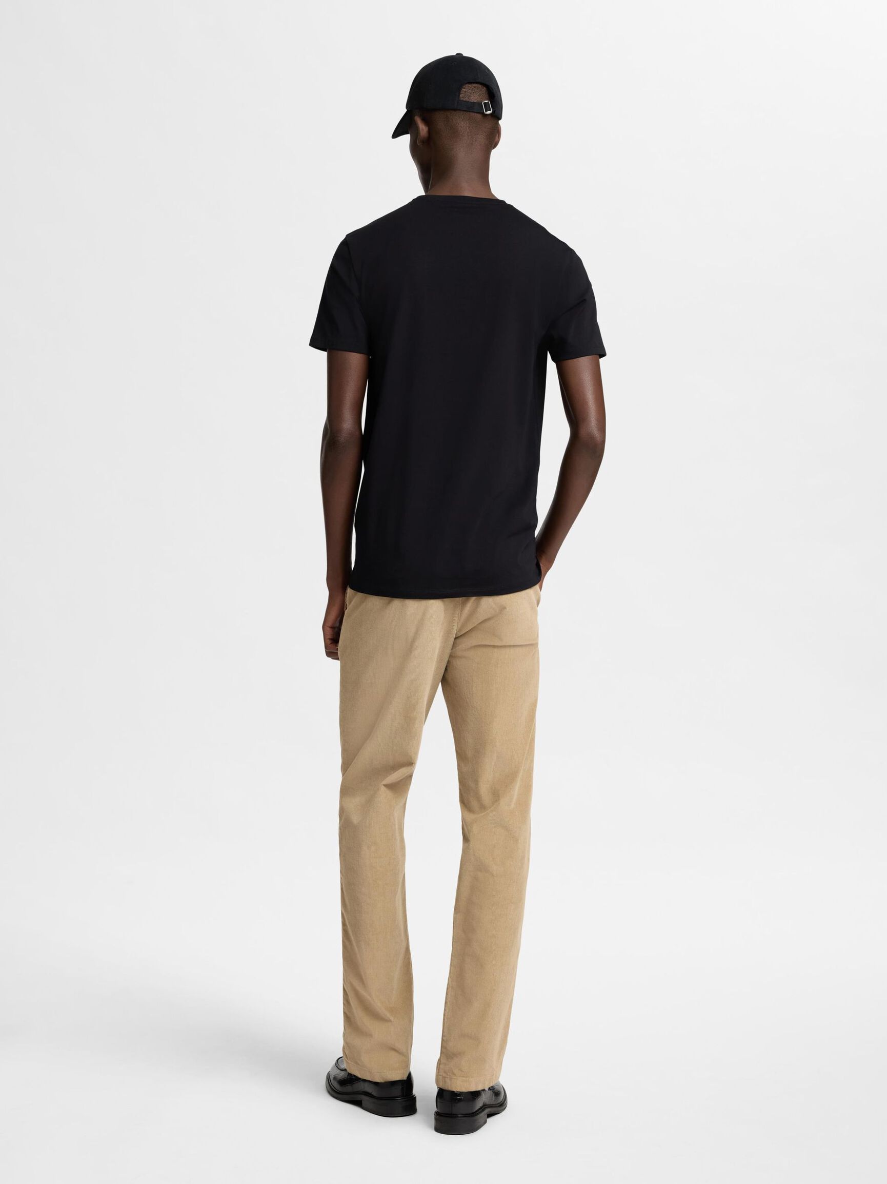 KORTERMET T-SKJORTE, Black, highres