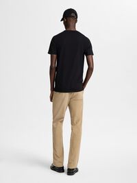 KORTÆRMET T-SHIRT, Black, highres