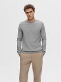 Selected LANGARM STRICKPULLOVER, Medium Grey Melange, highres - 16074682_MediumGreyMelange_003.jpg