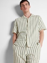 COTTON SHORT SLEEVED SHIRT, Eden, highres