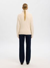WOLLMIX PULLOVER MIT HOHEM KRAGEN, Birch, highres