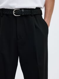 220 LOOSE FIT TROUSERS, Black, highres
