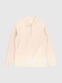 LANGÆRMET SWEATSHIRT MED LYNLÅS, Fog, highres